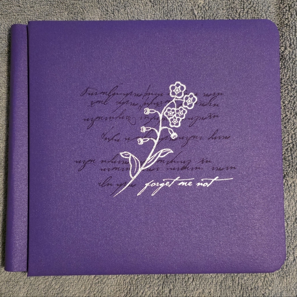 Royal Purple Floral Journal with Embossed Design